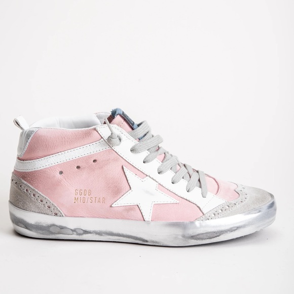 Pink and silver golden goose sneakers - Picture 3 of 10